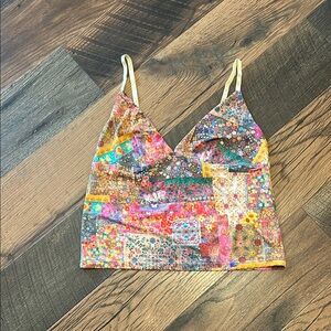 Floral Patchwork Women's Top